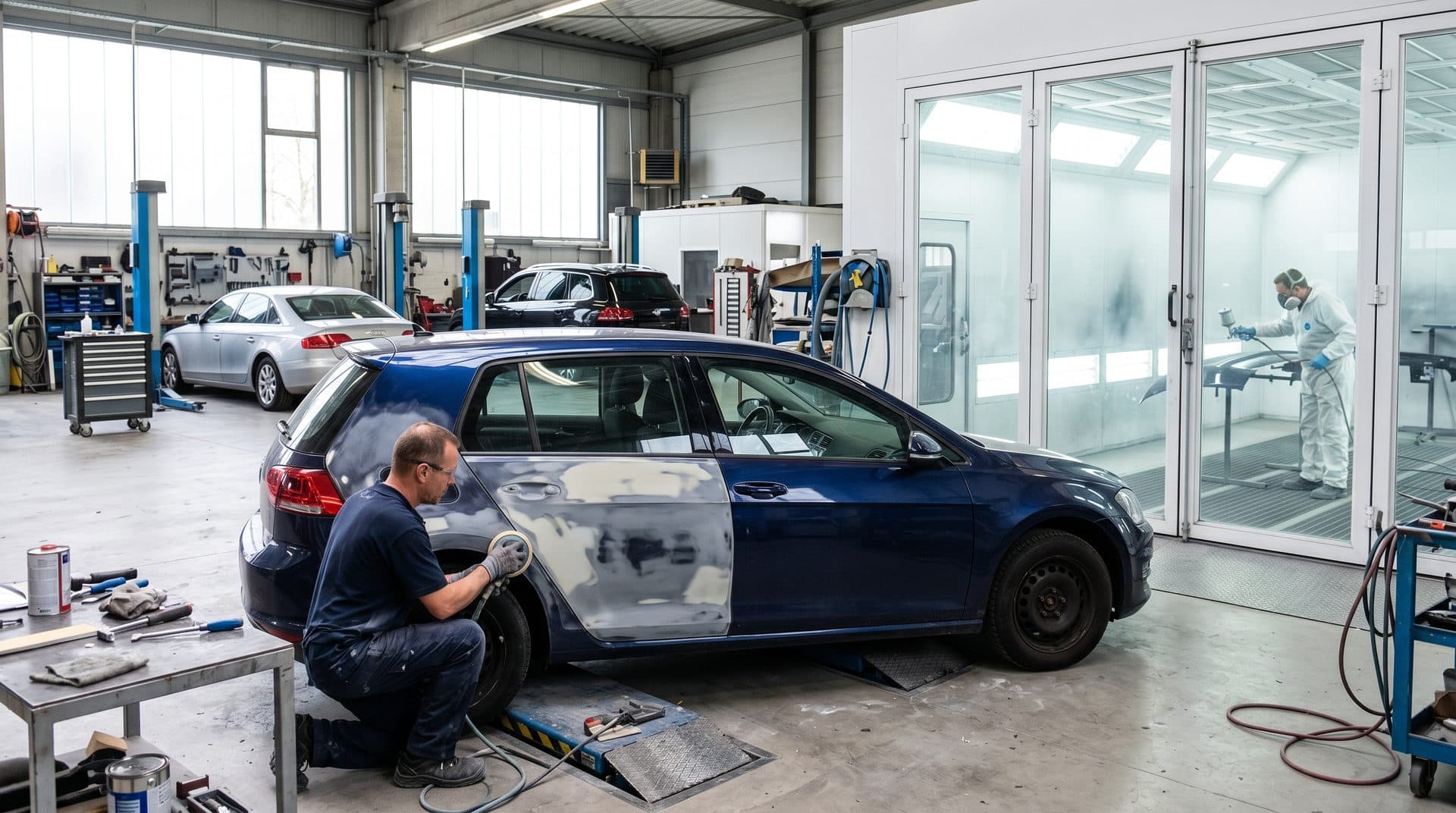 Reparación de chapa y pintura de coches en San Sadurniño