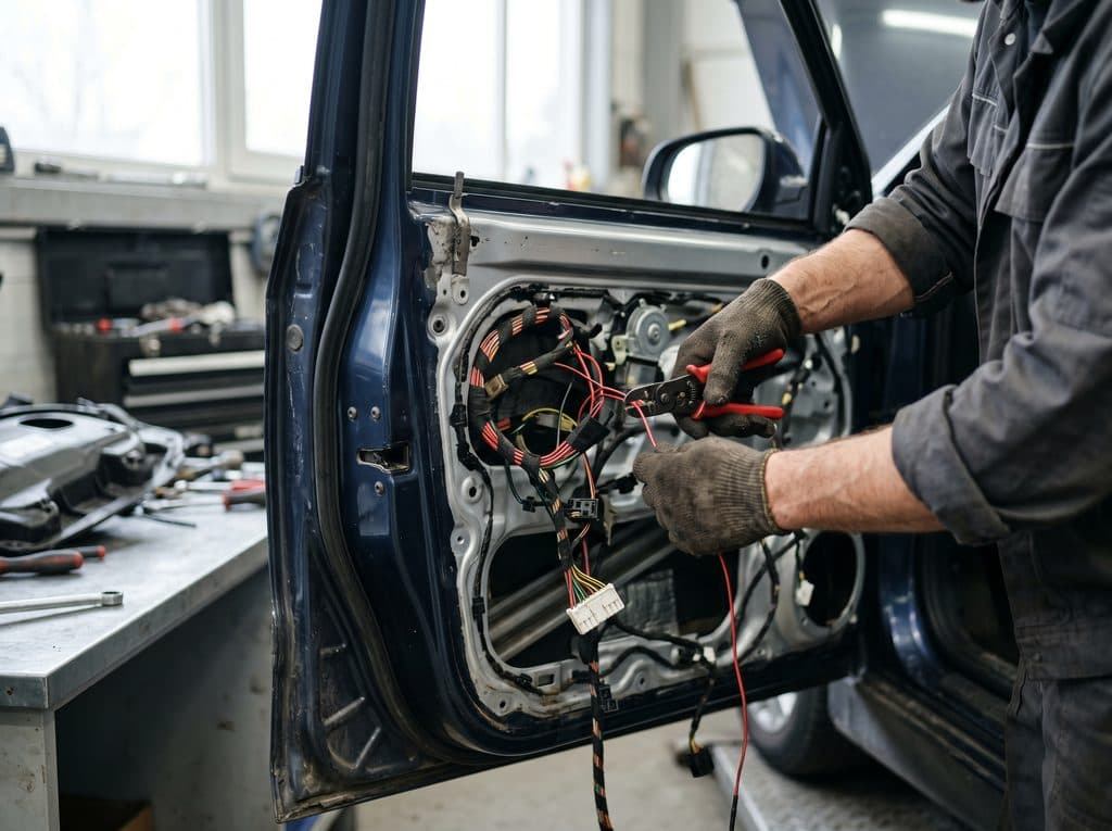 Reparación del cableado de las puertas del coche en Ferrol