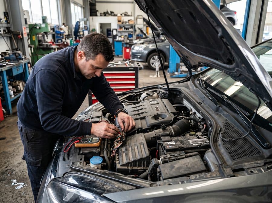 Reparación de la electricidad del motor en San Sadurniño